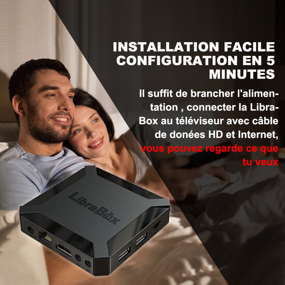 Librabox - Android TV Box - TV et films illimités